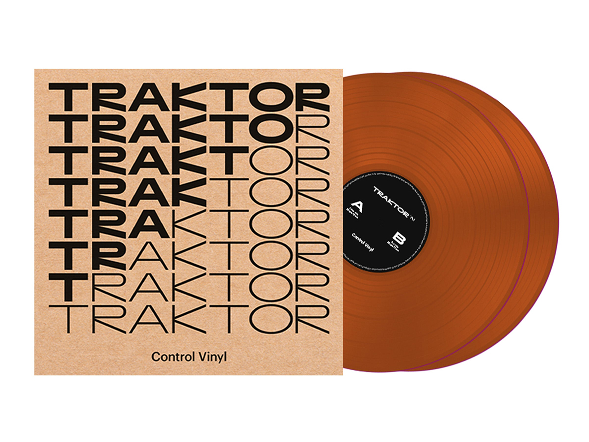 Виниловый диск с таймкодами Native Instruments Traktor Control Vinyl Orange Transparent