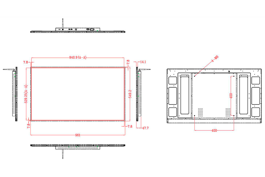 Информационный дисплей BOE 43" SL43FM-MA01