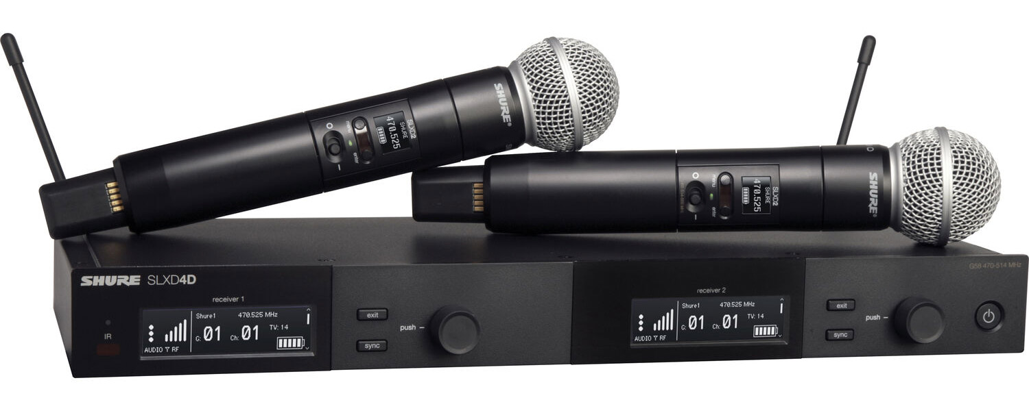 Цифровая двухканальная система SLX-D SHURE SLXD24DE/SM58-H56