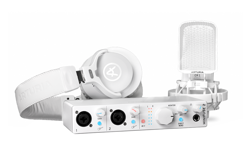 Аудиоинтерфейс USB Arturia MiniFuse Recording Pack White