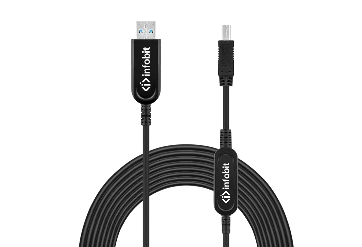 Кабель оптический активный USB 3.1 Gen 2 Infobit U31-AMBM32-25