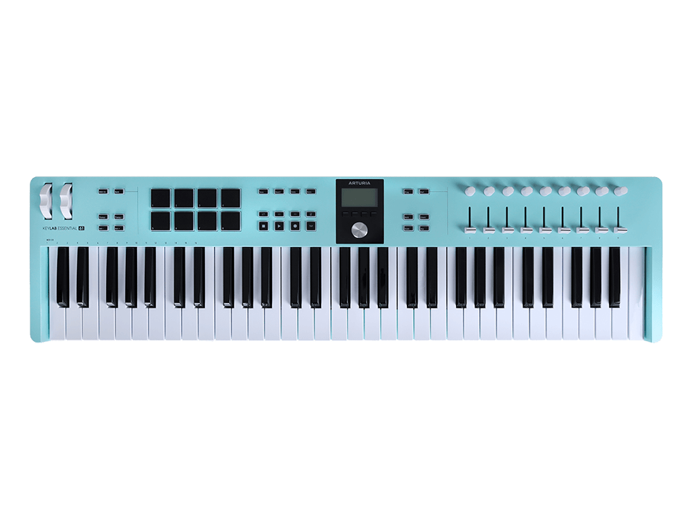 MIDI клавиатура Arturia KeyLab Essential 61 mk3 Aquamarine