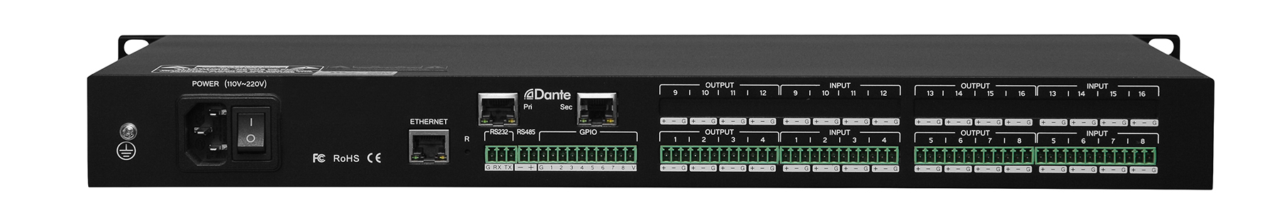 ITC TS-P880D  Dante аудио процессор 8х8