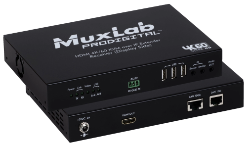 Приемник HDMI KVM OVER IP MuxLab 500760-RX-KVM