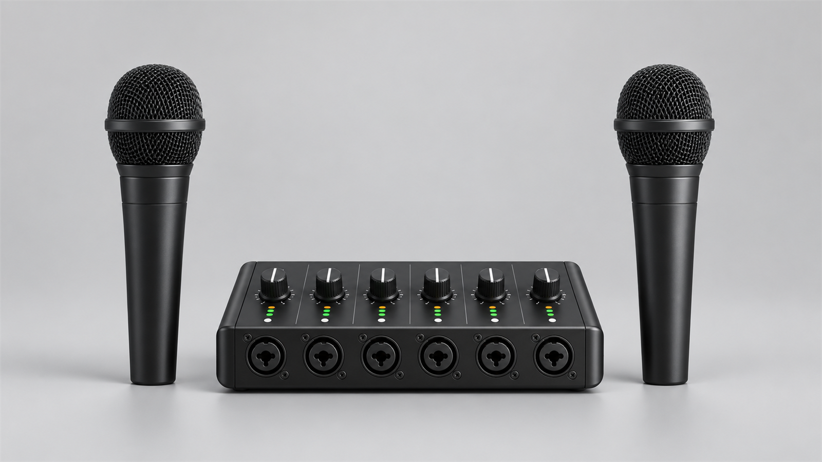 Комплект USB-записи подкаста на два микрофона