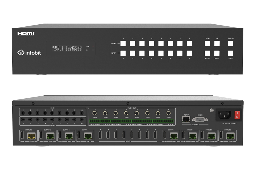 Матричный коммутатор HDMI 4K60 Infobit iMatrix H88H150