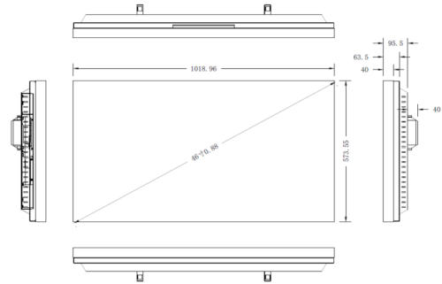 Видеостена BOE 46" VP46L-Z (шов: 0,8)